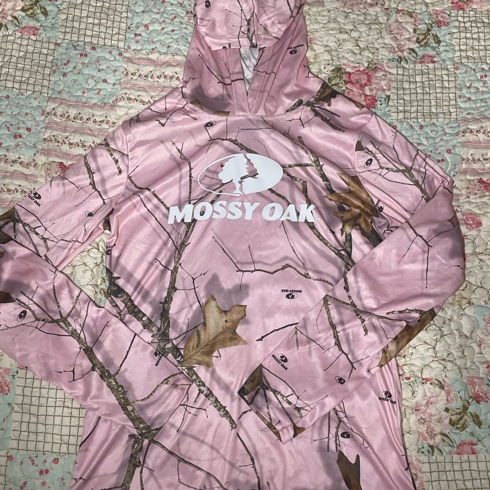 Mossy Oak Pink and Brown Camo Hoodie